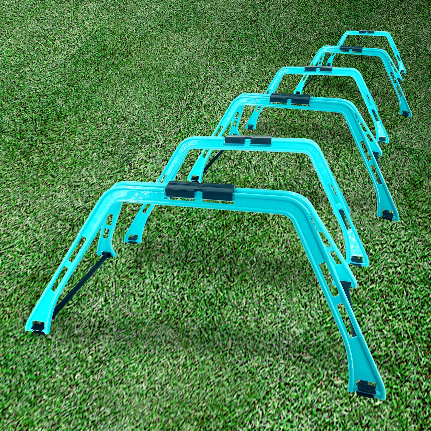 Multifunctional agility ladder 8rings with carrying bag in football soccer tennis padel speed agility fitness drills training for athletes adults children