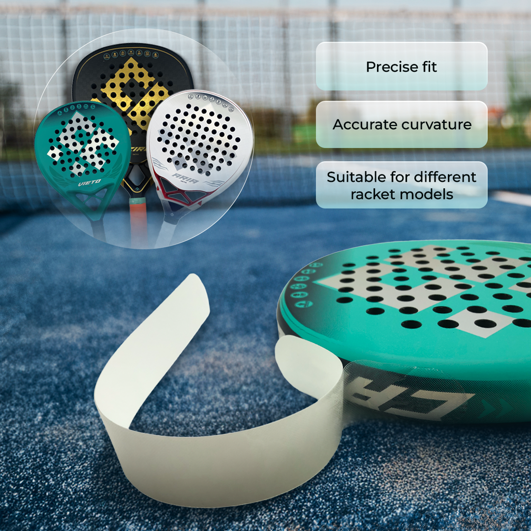 Padel rackets transparent protector